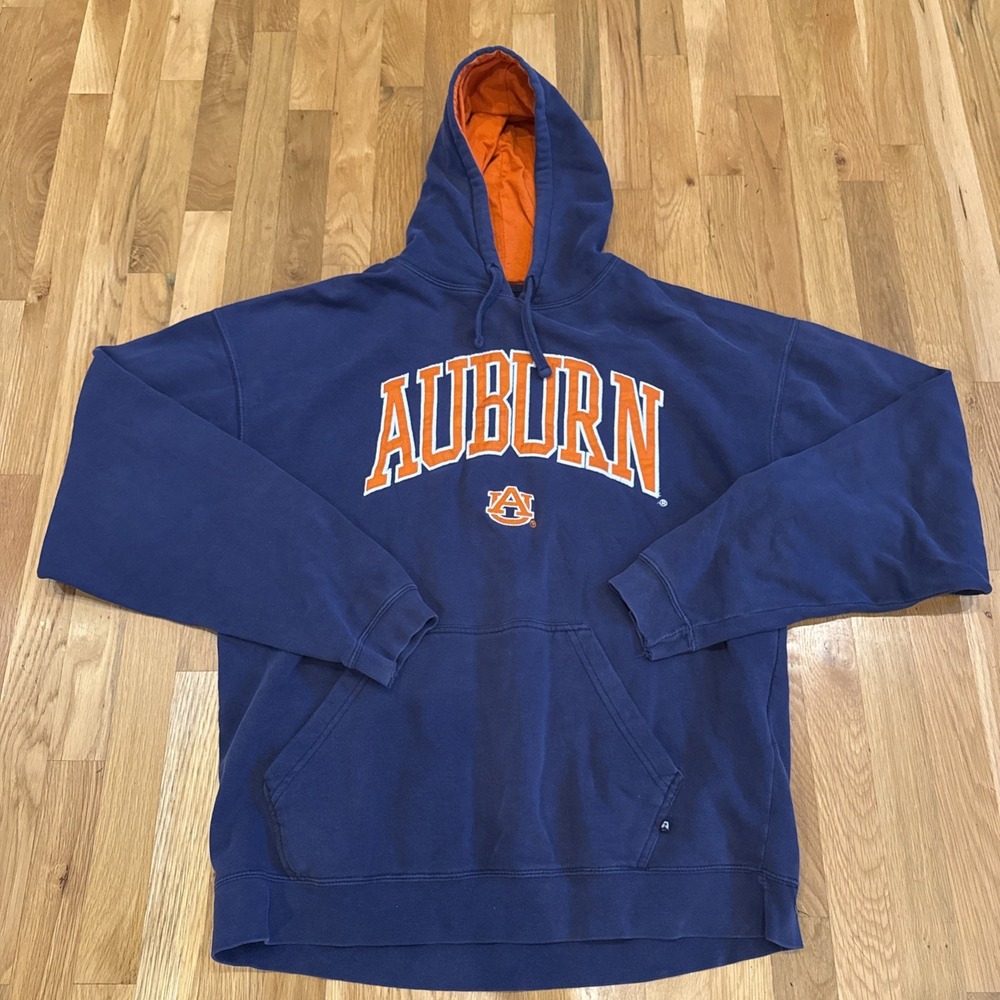 Vintage J America Auburn University‎ Pullover Sweatshirt Hoodie 2XL